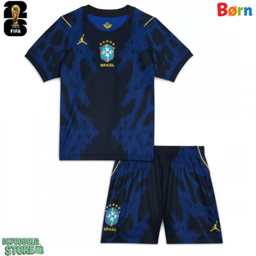 Brasilien Replika Babytøj Udebanesæt Børn VM 2026 Kortærmet (+ Korte bukser)